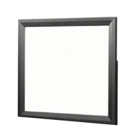 Kaira Dresser Mirror with Espresso Brown Solid Wood Frame, 36x42 -BM333793