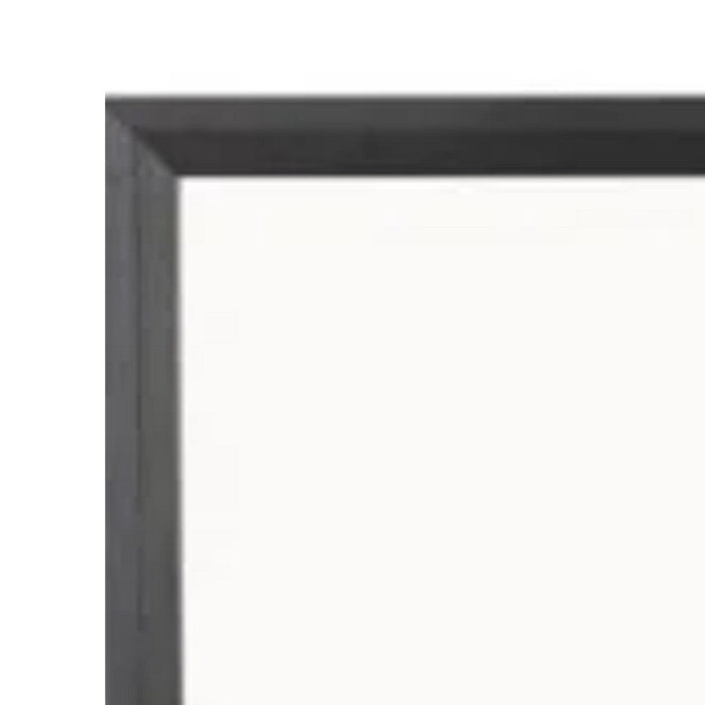 Kaira Dresser Mirror with Espresso Brown Solid Wood Frame, 36x42 -BM333793