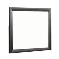 Kaira Dresser Mirror with Espresso Brown Solid Wood Frame, 36x42 -BM333793