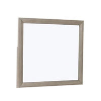 Kaira Vanity Dresser Mirror, Rustic Natural Oak Brown Wood 36x42 -BM333797