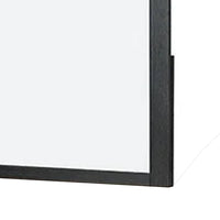 Ginie Mirror with Farmhouse Accents, Black and Oak Brown Wood 38x42 -BM333801