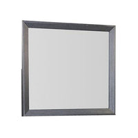 Kizie Dresser Mirror, Classic Weathered Black Solid Rubberwood 42 Inch -BM333810