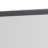 Kizie Dresser Mirror, Classic Weathered Black Solid Rubberwood 42 Inch -BM333810
