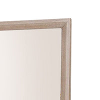 Kizie Dresser Mirror, Modern Classic Oak Beige Solid Wood, 42 Inch -BM333815