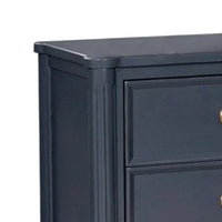 Alta Nightstand, 2 Drawers, USB A-C, Malta Blue Solid Wood, 26 Inch -BM333821
