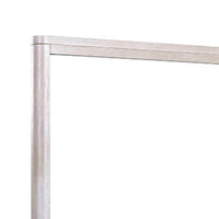Reham Dresser Mirror, White Wash Brown Solid Wood, Oak Veneer, 38x42 -BM333828