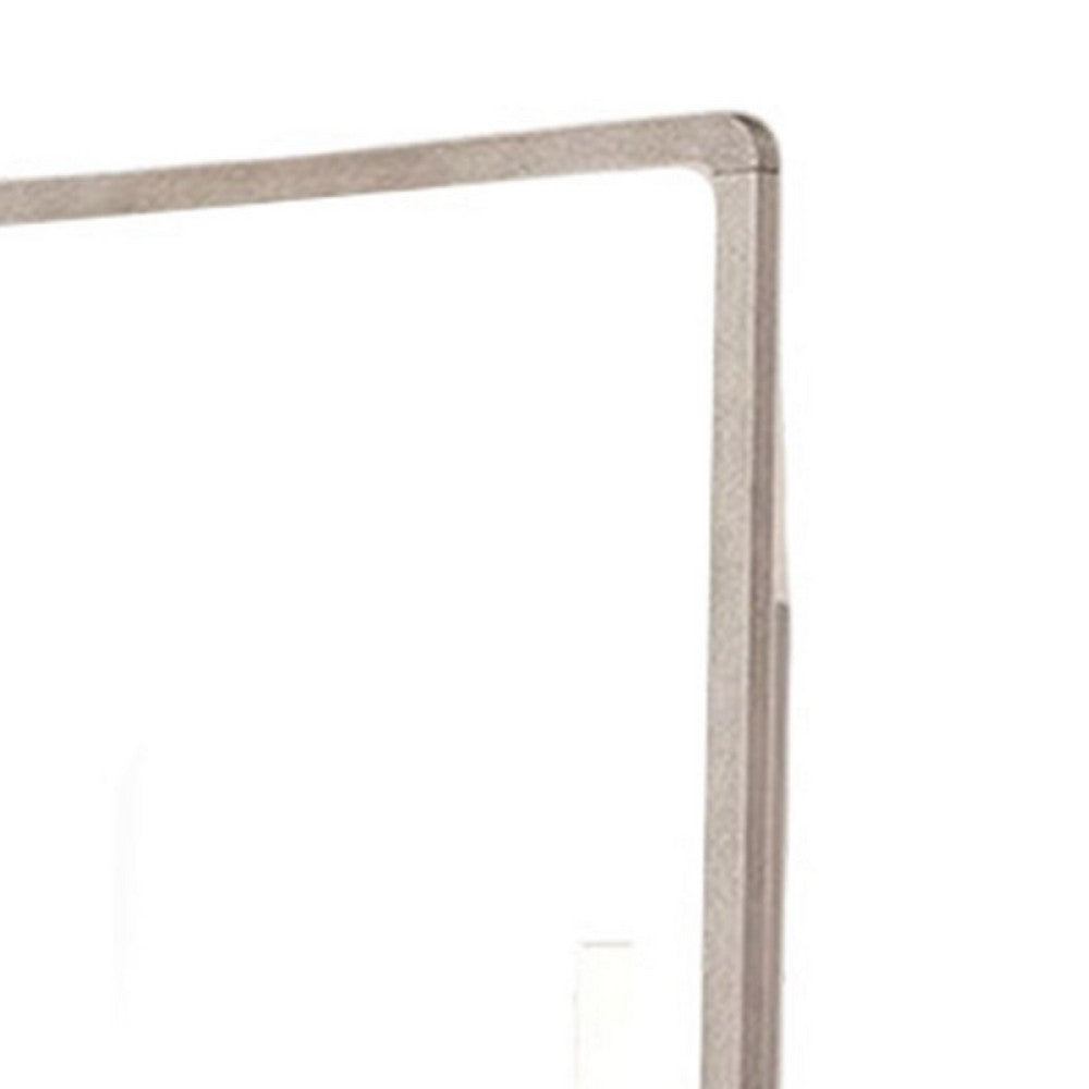 Giva Dresser Mirror, Rounded Edges, Natural Oak Beige Solid Wood 37x40 -BM333836