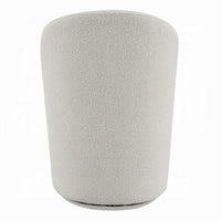 Accent Chair Set of 2, 360 Degree Swivel Rotation, Beige White Boucle -BM333875
