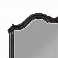 Chery Dresser Mirror, 39x46 Beveled Edges and Classic Black Wood Frame -BM333880