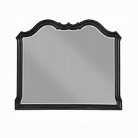 Chery Dresser Mirror, 39x46 Beveled Edges and Classic Black Wood Frame -BM333880