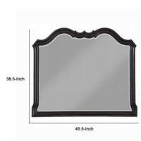 Chery Dresser Mirror, 39x46 Beveled Edges and Classic Black Wood Frame -BM333880