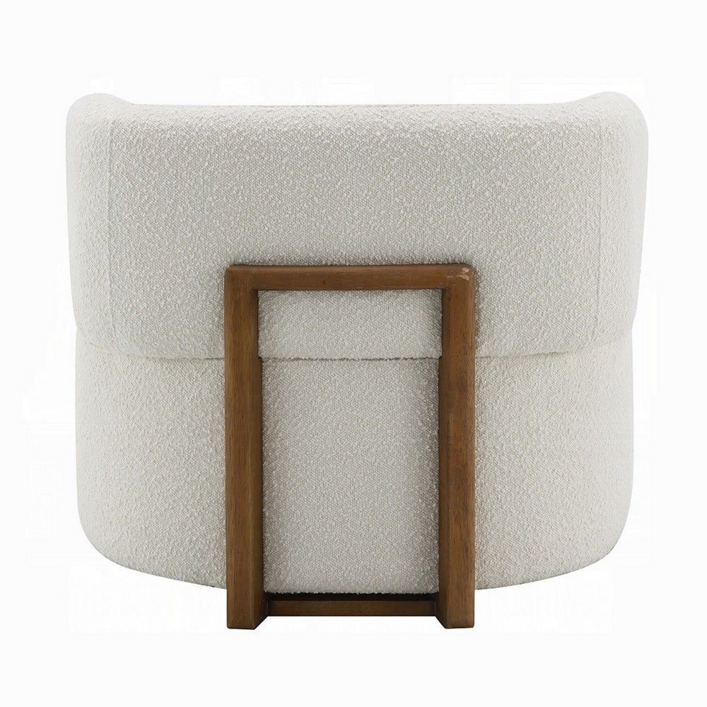 Remus Accent Oversize Chair, Beige Boucle, Round Curved Backrest -BM333892