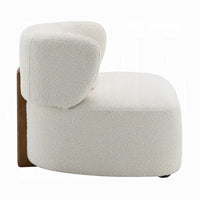 Remus Accent Oversize Chair, Beige Boucle, Round Curved Backrest -BM333892