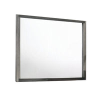Joho Dresser Mirror, 38x50, Dual Tone Gray Wood, Natural Grains  -BM333901