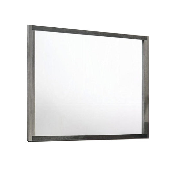 Joho Dresser Mirror, 38x50, Dual Tone Gray Wood, Natural Grains  -BM333901
