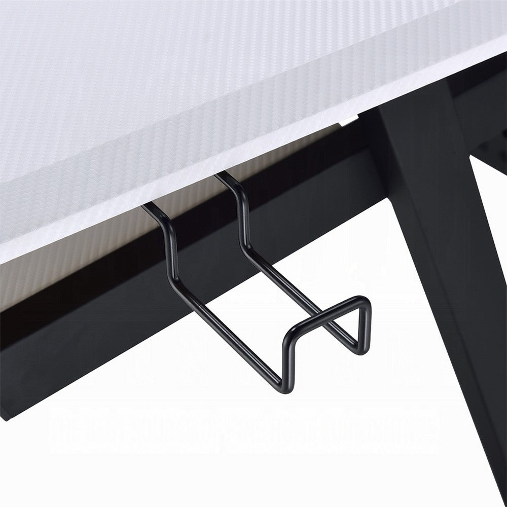 Vion 71 Inch Music Producer Desk for Computer, White, Keyboard Tray -BM333906