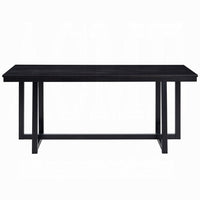 Jory Dining Table, 71 Inch Rectangular Top, Trestle Legs, Modern Black -BM333912