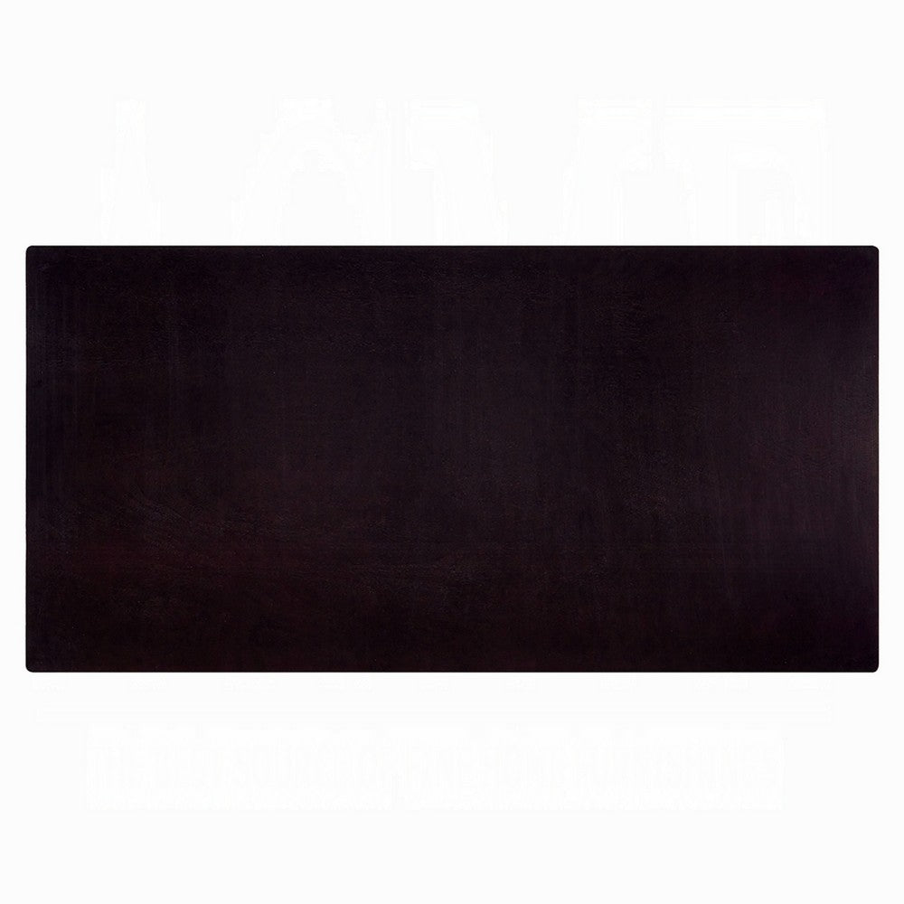 Jory Dining Table, 71 Inch Rectangular Top, Trestle Legs, Modern Black -BM333912