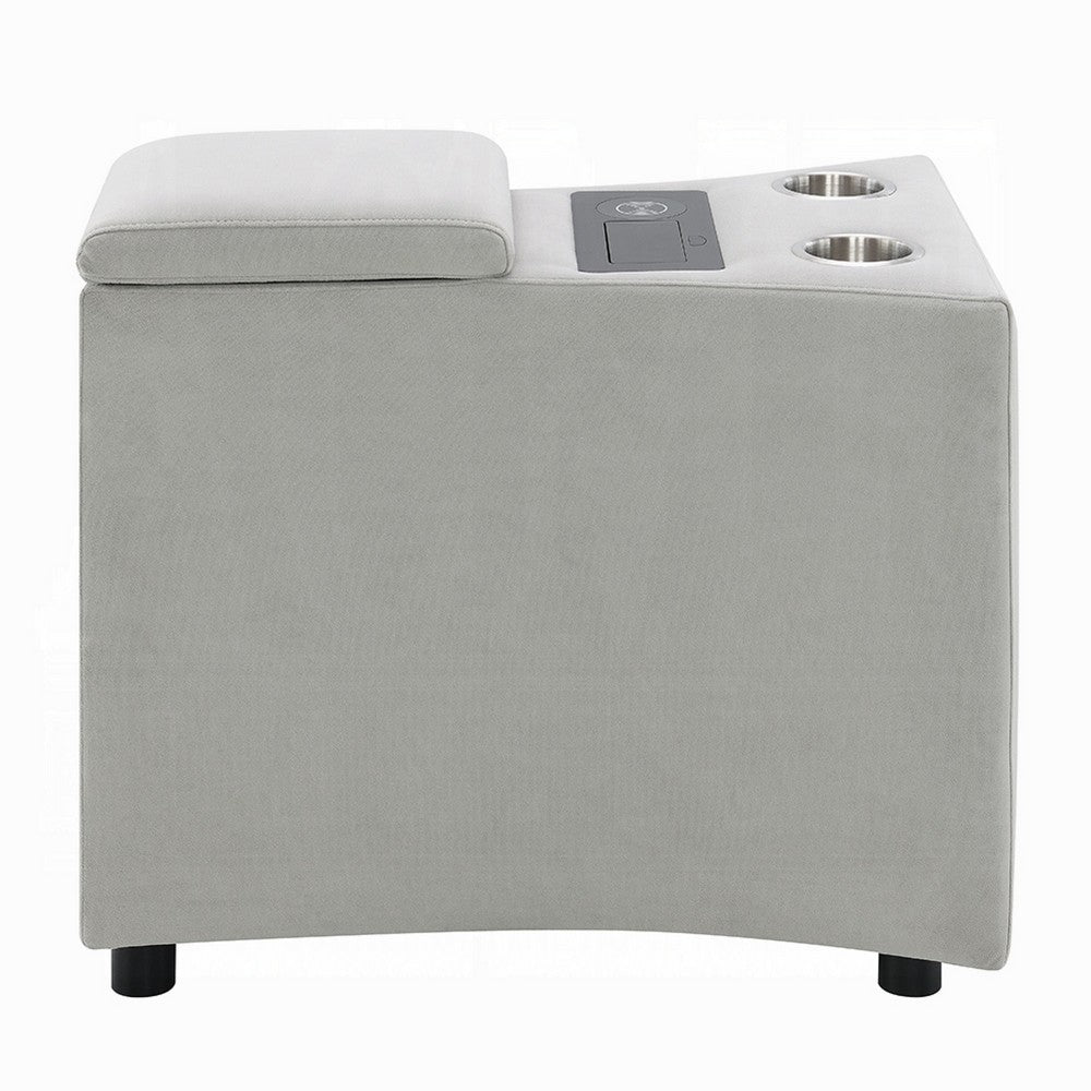 Watsy Console Table for Recliner w USB, Cupholders, Wireless Charging -BM333919