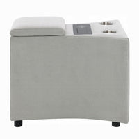Watsy Console Table for Recliner w USB, Cupholders, Wireless Charging -BM333919
