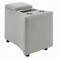 Watsy Console Table for Recliner w USB, Cupholders, Wireless Charging -BM333919