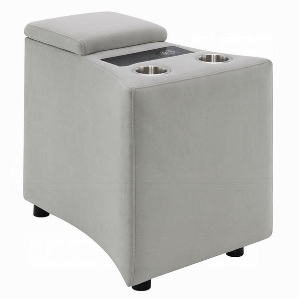 Watsy Console Table for Recliner w USB, Cupholders, Wireless Charging -BM333919