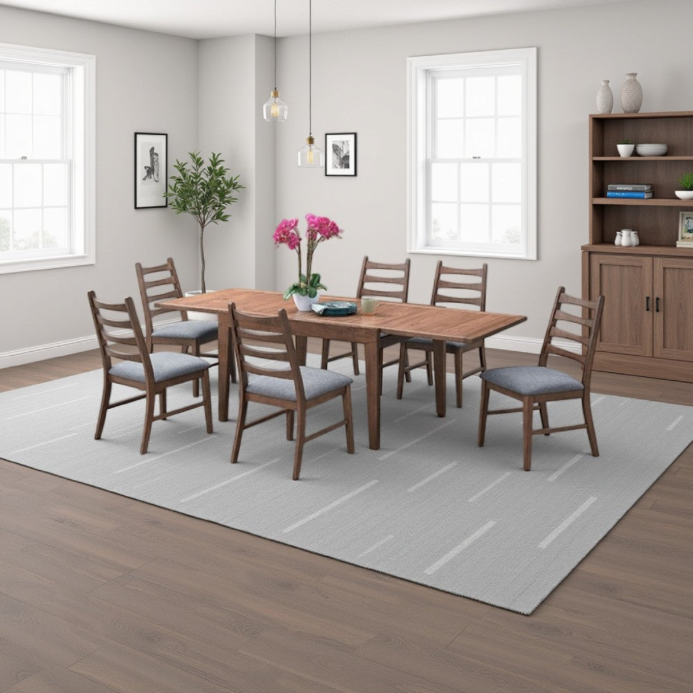 Mea Dining Table, 47-94 Inch Expandable Top, Scandinavian Walnut Brown -BM333924