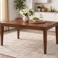 Mea Dining Table, 47-94 Inch Expandable Top, Scandinavian Walnut Brown -BM333924