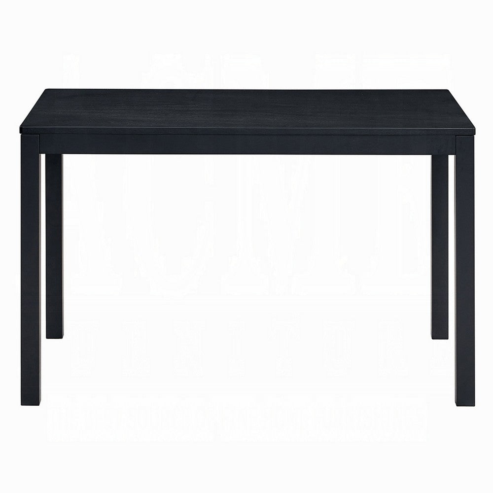 Frey Dining Table, 47 Inch Rectangular Top, Scandinavian Black Wood -BM333927