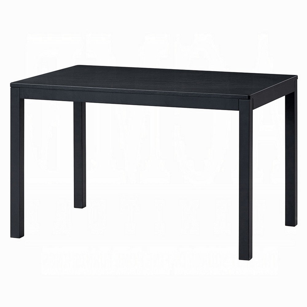 Frey Dining Table, 47 Inch Rectangular Top, Scandinavian Black Wood -BM333927