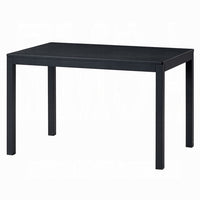 Frey Dining Table, 47 Inch Rectangular Top, Scandinavian Black Wood -BM333927