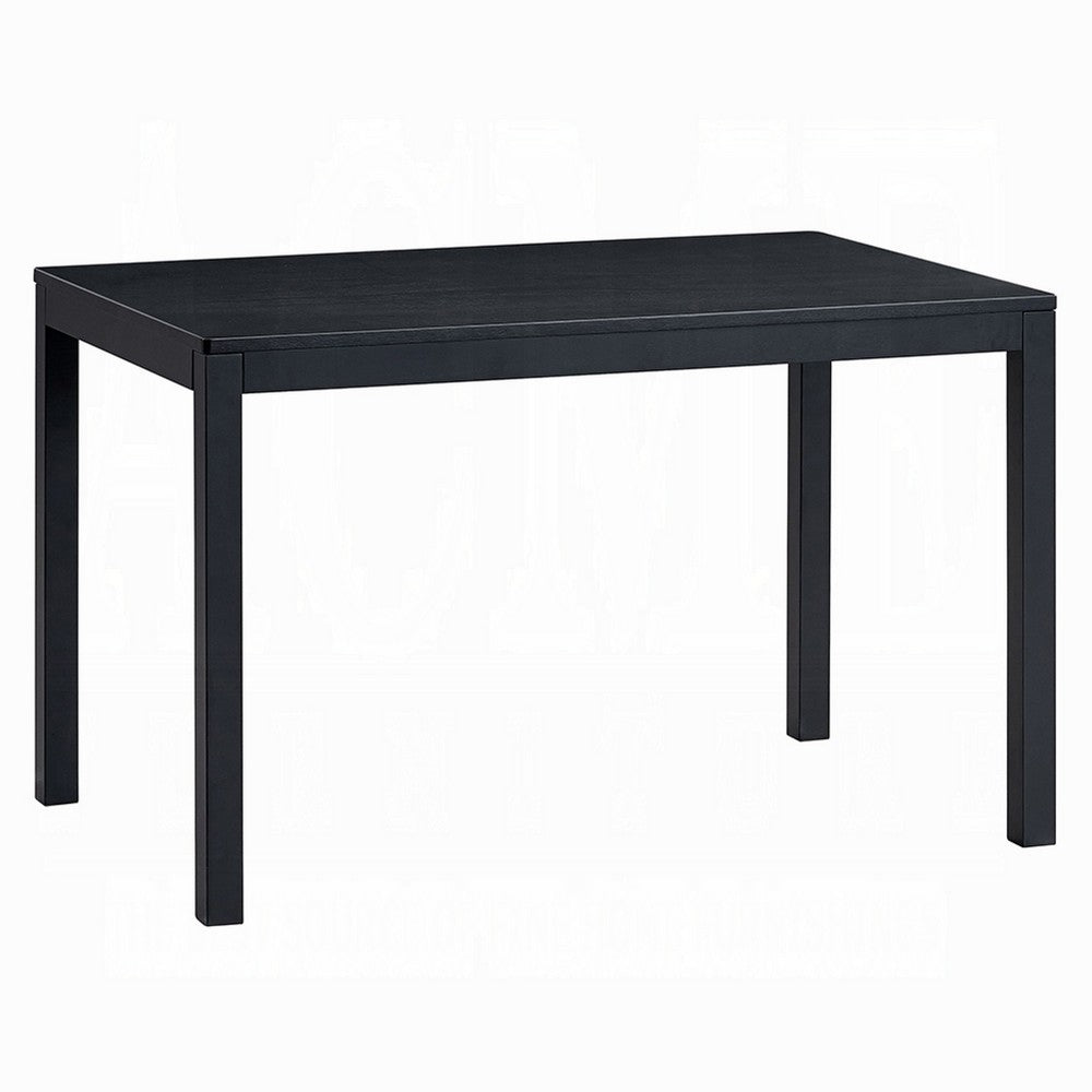 Frey Dining Table, 47 Inch Rectangular Top, Scandinavian Black Wood -BM333927