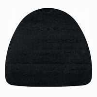 Rory Dining Table, 43 Inch Half Moon Top, Scandinavian Black Wood -BM333931