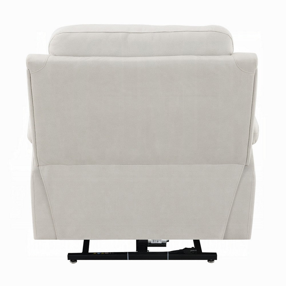 Cheru Power Motion Lift and Recliner Chair with Heated Massage, Ivory  -BM333941