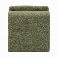Kami Accent Chair, Curved Open Base, Armless Modern Green Boucle -BM333953