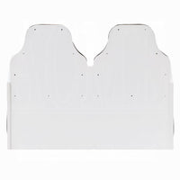 Corey Twin Size White Car Bed, Wheel Trim, Built-In LED, White Wood - BM333979