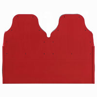 Corey Twin Size Red Car Bed, Wheel Trim, Built-In LED, Red Wood - BM333980