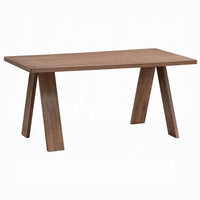 Nory Rectangular Dining Table, Scandinavian Walnut Brown, 63 Inch - BM334012
