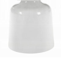 Zayn Round End Table with Pedestal Base, White Faux Marble, 22 Inch - BM334014