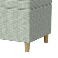 Fero Storage Ottoman, 24 Inch Rectangular Hinged Lid, Sage Green Woven -BM334093