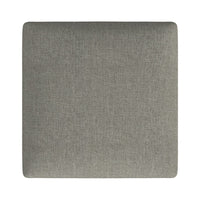 Mola Backless Counter Height Stool, Gray Polyester Seat, Walnut Brown -BM334136