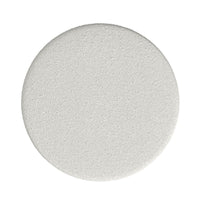 Noa Round Ottoman Footstool, Soft Cream White Boucle, 24 Inch -BM334163