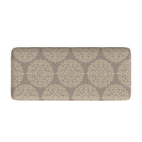 Ben Storage Bench Ottoman, Light Brown Medallion Design, 36 Inch -BM334189
