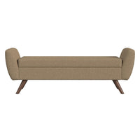 Rae Storage Bench Ottoman with Arms, Light Brown Boucle, 60 Inch -BM334200