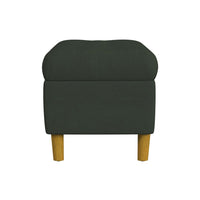 Sol Storage Bench Ottoman, Forest Green Soft Velvet, Brown, 40 Inch -BM334208