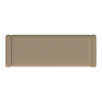 Kim Storage Bench Ottoman, Tan Brown Velvet and Solid Wood, 50 Inch -BM334220