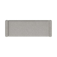 Kim Storage Bench Ottoman, Light Gray Velvet and Solid Wood, 50 Inch -BM334222