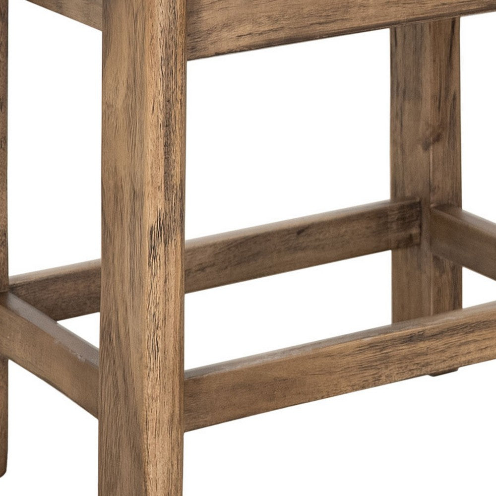 Eray Counter Stool, Almond, Barrel Brown, Olive Green Faux Leather -BM334291
