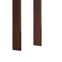 Bar Height Table, 3 Flip Up Wine Bottle Shelves, 42 Inch Brown Wood -BM334331