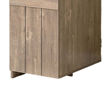 Fior Home Writing Desk, 47 Inch, Hazelnut Brown Wood, Faux Barn Door -BM334334